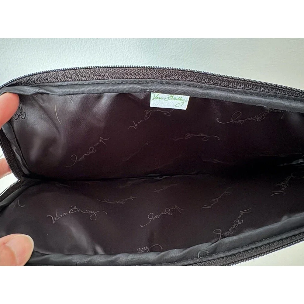 Vera Bradley Camo Cat Zippered iPad Tablet Sleeve Black & White Padded EUC